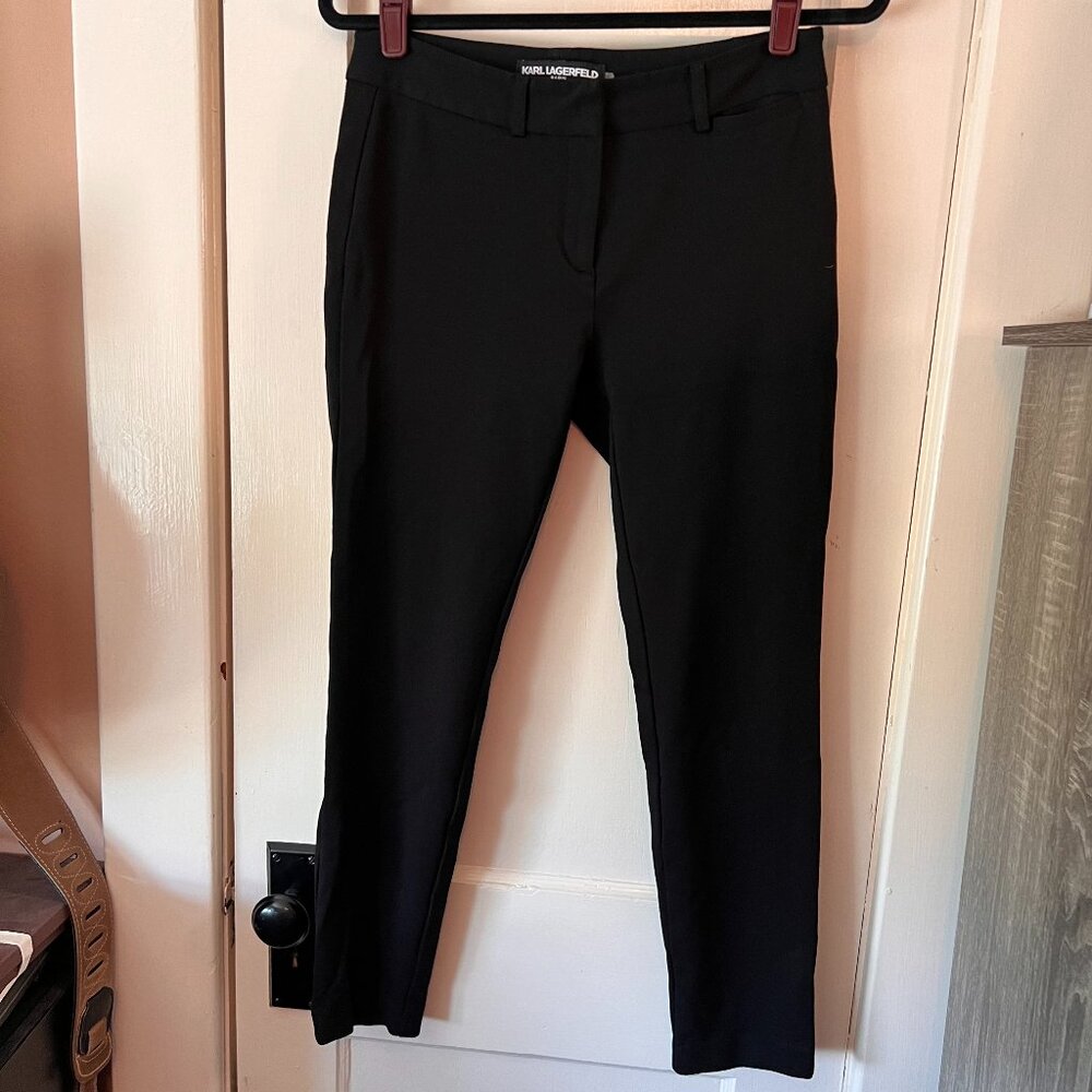 Ladies Karl Lagerfeld Paris Ladies‎ Black Slacks Size 4
